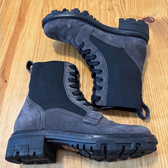 Rag & Bone Shiloh Asphalt Suede Boots Women’s Size: 37.5 (US 7-7.5) - Picture 9 of 13